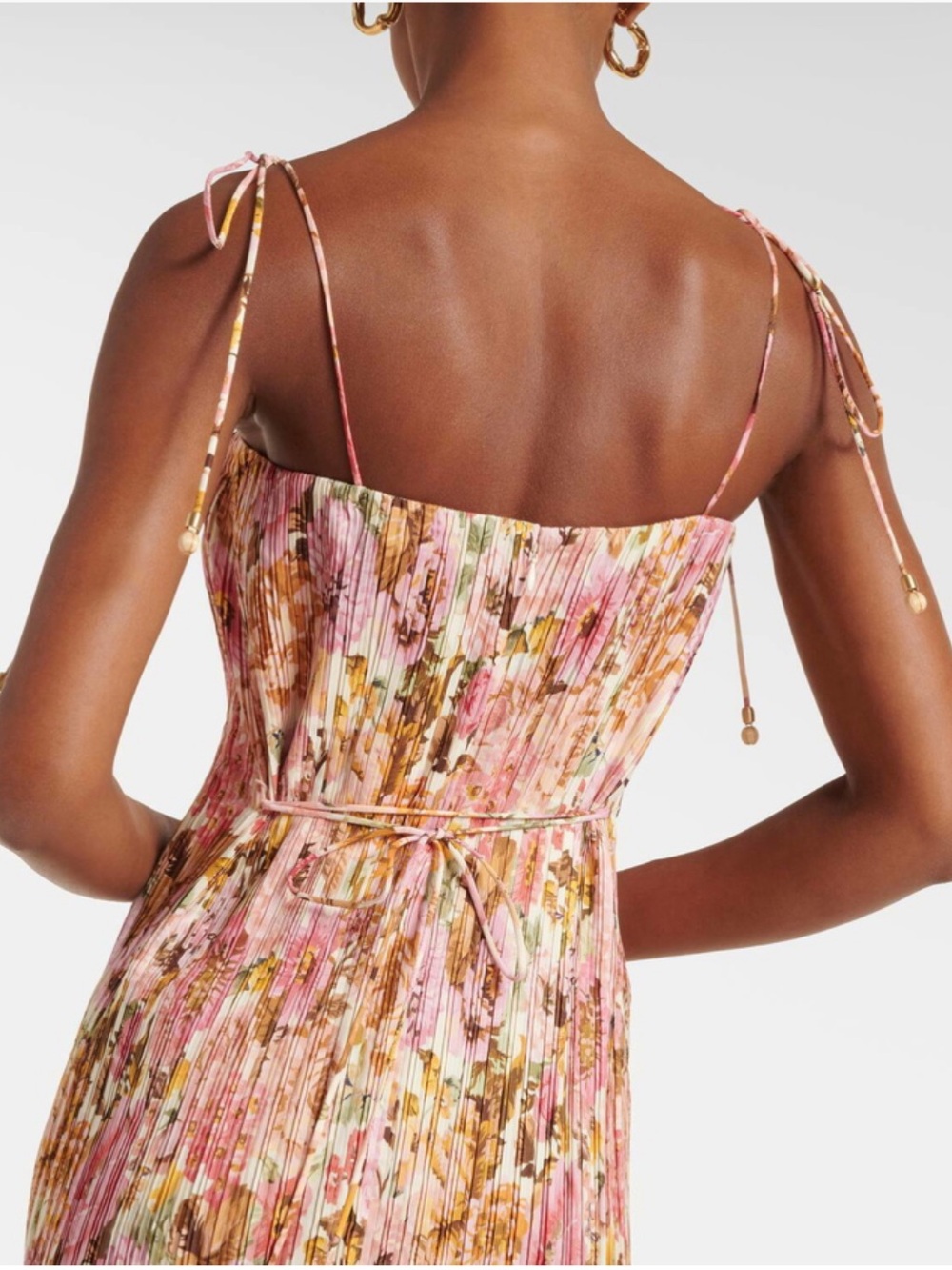Zimmermann Golden Pleated floral slip dress, size 3, NWT - Picture 5 of 16